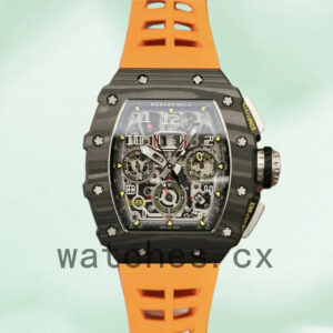 Richard Mille RM11-03 Men Around 50*40mm RM11-03-003 Black Rubber Band Replica Watches