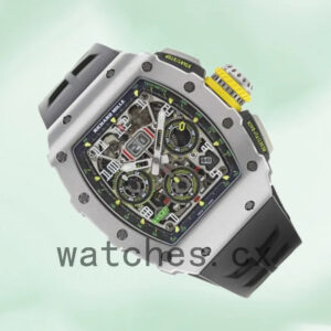 Richard Mille RM 11-03 Men RM 11-03 Around 40mm Silver Transparent Dial Replica Watches