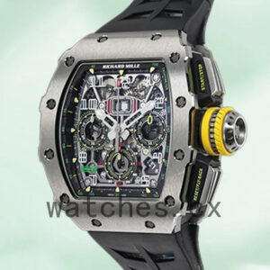 Richard Mille RM 11-03 Men RM 11-03 Around 40mm Silver Transparent Dial Replica Watches