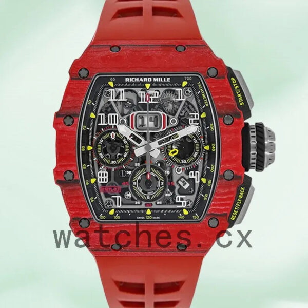 Richard Mille RM 11-03 Around 45mm RM 11-03 Men Automatic Rubber Band Replica Watches