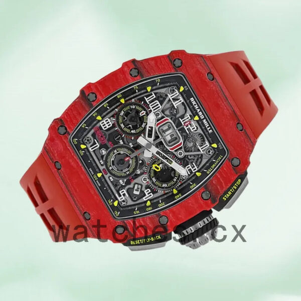 Richard Mille RM 11-03 Around 45mm RM 11-03 Men Automatic Rubber Band Replica Watches