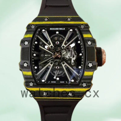 Richard Mille RM12-01 Men Around 50*42mm RM12-01-003 Mechanical Black Replica Watches