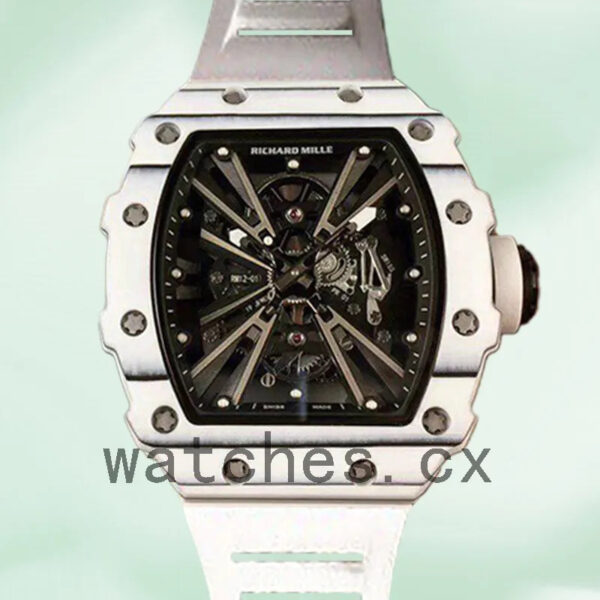 Richard Mille RM12-01 Men Around 50*42mm RM12-01-005 Mechanical Transparent Dial Replica Watches