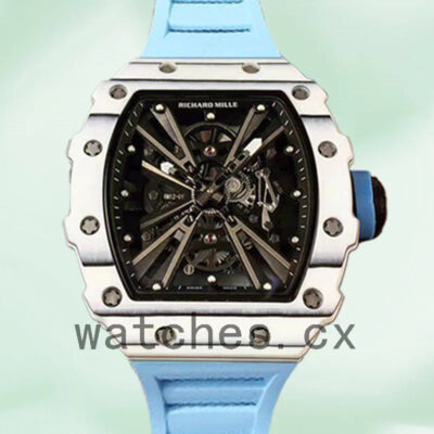 Richard Mille RM12-01 Men Around 50*42mm RM12-01-006 Transparent Dial White Replica Watches