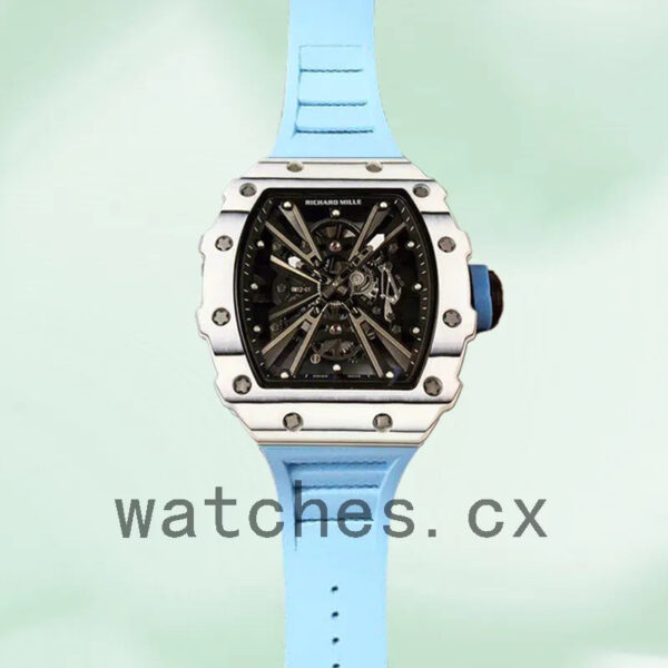 Richard Mille RM12-01 Men Around 50*42mm RM12-01-006 Transparent Dial White Replica Watches