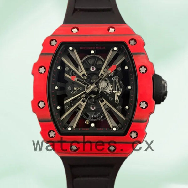 Richard Mille RM12-01 RM12-01-010 Around 50*42mm Men Mechanical Red Replica Watches