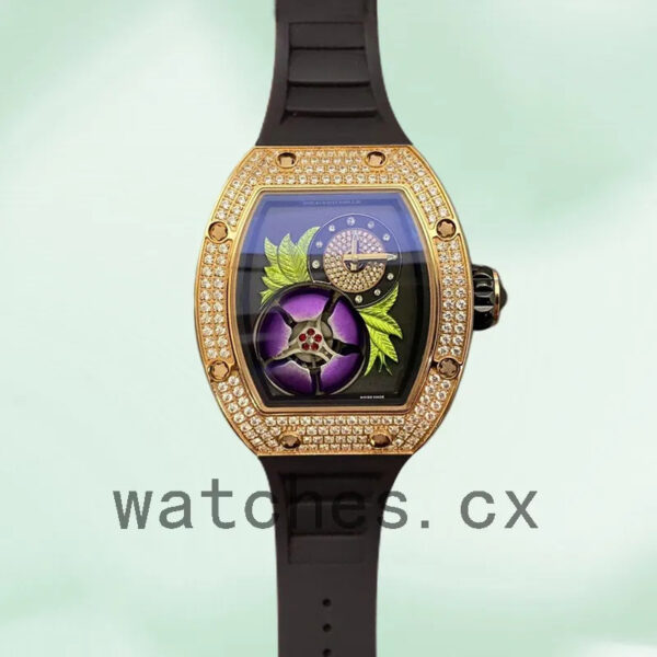 Richard Mille RM19-02 Around 50*42mm Men RM19-02-001 Hand Wind Rose Gold Replica Watches