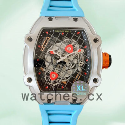 Richard Mille RM27-04 Around 38*48mm RM27-04-006 Men Silver-tone Replica Watches