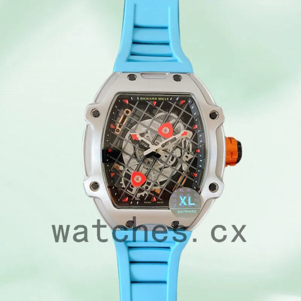 Richard Mille RM27-04 Around 38*48mm RM27-04-006 Men Silver-tone Replica Watches
