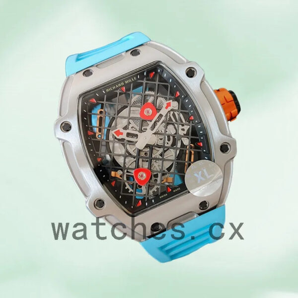 Richard Mille RM27-04 Around 38*48mm RM27-04-006 Men Silver-tone Replica Watches
