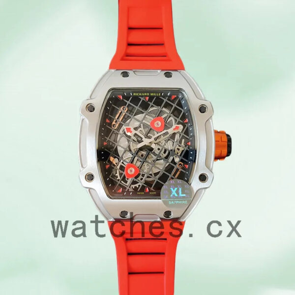 Richard Mille RM27-04 RM27-04-007 Men Around 38*48mm Mechanical Silver-tone Replica Watches