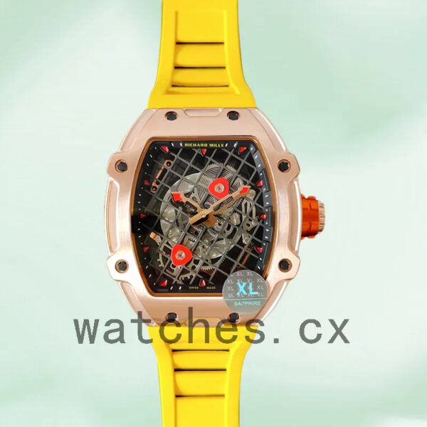 Richard Mille RM27-04 RM27-04-011 Around 38*48mm Men Rubber Band Mechanical Replica Watches