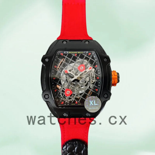 Richard Mille RM27-04 RM27-04-003 Men Around 38*48mm Mechanical Black Replica Watches