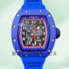 Richard Mille RM030 Men RM030-002 Around 50*42mm Rubber Band Blue Replica Watches