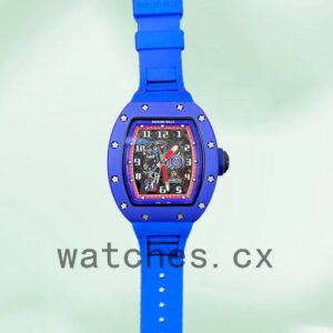 Richard Mille RM030 Men RM030-002 Around 50*42mm Rubber Band Blue Replica Watches