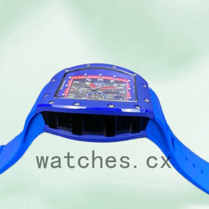 Richard Mille RM030 Men RM030-002 Around 50*42mm Rubber Band Blue Replica Watches