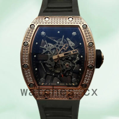 Richard Mille RM035 Around 50*45mm Men RM035-001 Diamonds Transparent Dial Replica Watches