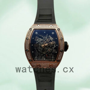 Richard Mille RM035 Around 50*45mm Men RM035-001 Diamonds Transparent Dial Replica Watches