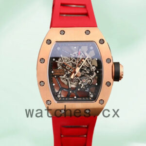 Richard Mille RM035 Around 50*42mm Men RM035-004 Rubber Band Replica Watches