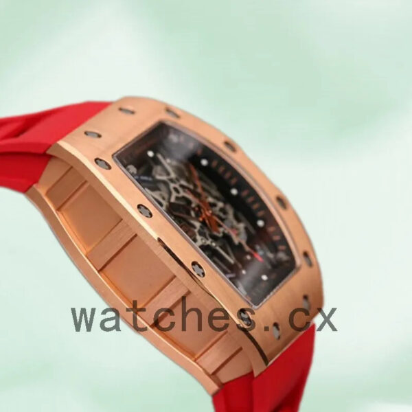 Richard Mille RM035 Around 50*42mm Men RM035-004 Rubber Band Replica Watches - Image 3