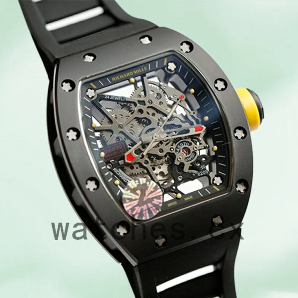 Richard Mille RM035 Men RM035-007 Around 50*45mm Transparent Dial Replica Watches