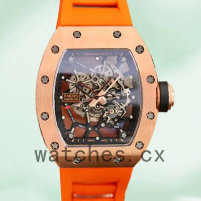 Richard Mille RM035 Men Around 50*45mm RM035-010 Rose Gold Replica Watches