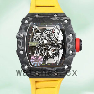 Richard Mille RM35-02 Men Around 50*42mm RM35-02-004 Slate Grey Rubber Band Replica Watches