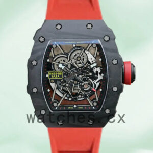 Richard Mille RM35-02 RM35-02-005 Around 50*42mm Men Mechanical Transparent Dial Replica Watches
