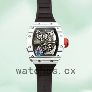 Richard Mille RM35-02 Men Around 50*42mm RM35-02-010 Transparent Dial Rubber Band Replica Watches