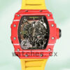 Richard Mille RM35-02 Men RM35-02-011 Around 50*42mm Transparent Dial Mechanical Replica Watches