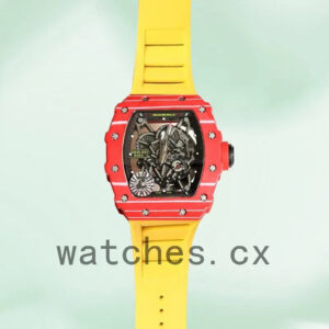 Richard Mille RM35-02 Men RM35-02-011 Around 50*42mm Transparent Dial Mechanical Replica Watches