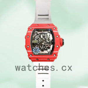 Richard Mille RM35-02 Around 50*42mm RM35-02-012 Men Red Transparent Dial Replica Watches