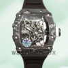 Richard Mille RM35-02 Men Around 50*42mm RM35-02-015 Transparent Dial Rubber Band Replica Watches