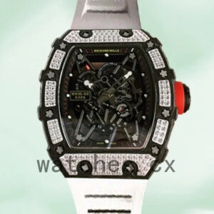 Richard Mille RM35-02 RM35-02-018 Around 50*42mm Men Black Replica Watches