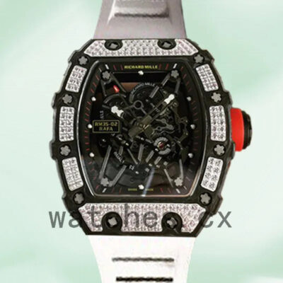 Richard Mille RM35-02 RM35-02-018 Around 50*42mm Men Black Replica Watches