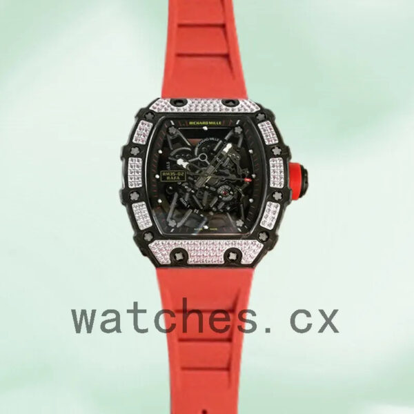 Richard Mille RM35-02 Men Around 50*42mm RM35-02-019 Transparent Dial Replica Watches