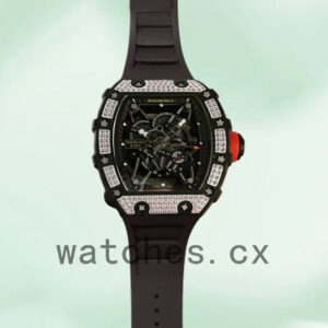 Richard Mille RM35-02 Around 50*42mm Men RM35-02-020 Black Replica Watches
