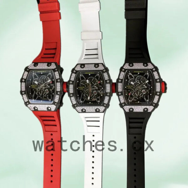 Richard Mille RM35-02 Around 50*42mm Men RM35-02-020 Black Replica Watches - Image 3