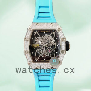 Richard Mille RM35-02 RM35-02-023 Around 45mm Men Transparent Dial Silver-tone Replica Watches
