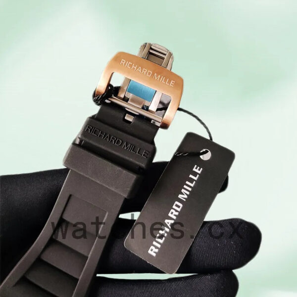 Richard Mille RM35-02 RM35-02-027 Around 45mm Men Transparent Dial Rubber Band Replica Watches - Image 3