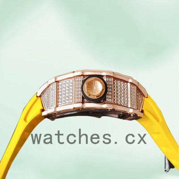 Richard Mille RM35-02 Around 45mm RM35-02-028 Men Rubber Band Transparent Dial Replica Watches - Image 3
