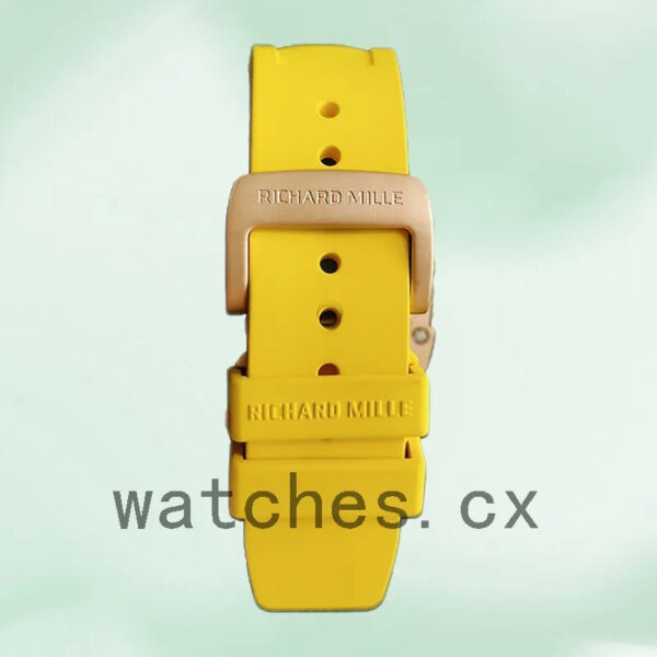 Richard Mille RM35-02 Around 45mm RM35-02-028 Men Rubber Band Transparent Dial Replica Watches - Image 4