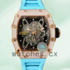 Richard Mille RM35-02 Around 45mm RM35-02-029 Men Transparent Dial Mechanical Replica Watches
