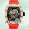 Richard Mille RM35-02 Around 45mm Men RM35-02-031 Rose Gold-tone Rubber Band Replica Watches