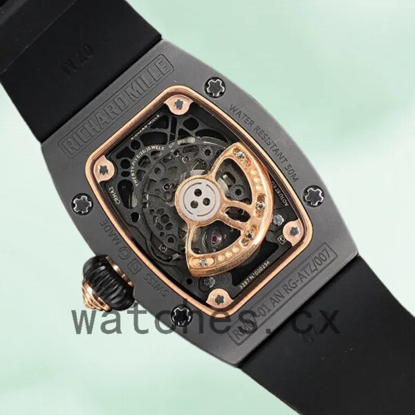 Richard Mille RM37-01 RM37-01-001 Ladies Around 31*45mm Black Replica Watches - Image 4