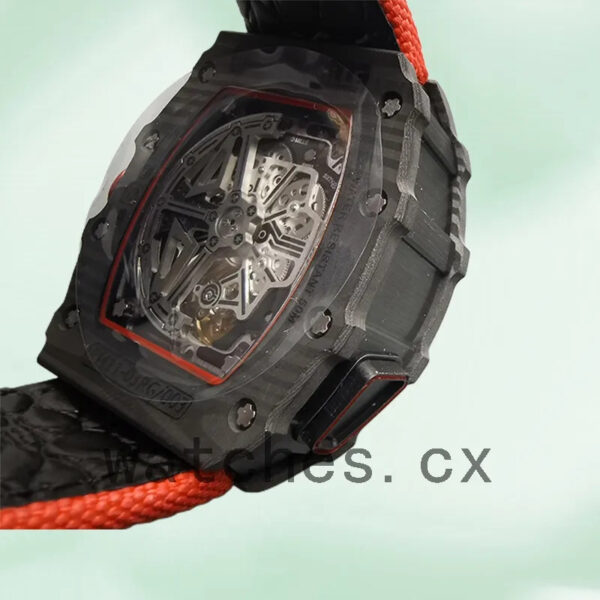 Richard Mille RM50-03 Around 50*44.5mm Men RM50-03-001 Transparent Dial Black Replica Watches - Image 4