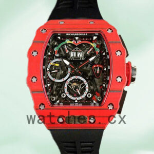 Richard Mille RM50-03 Around 50*44.5mm Men RM50-03-003 Mechanical Rubber Band Replica Watches