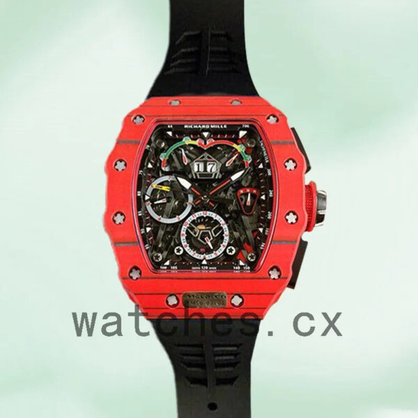 Richard Mille RM50-03 Around 50*44.5mm Men RM50-03-003 Mechanical Rubber Band Replica Watches
