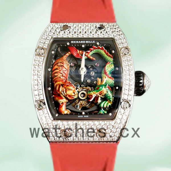 Replica Watches Richard Mille RM51-01 RM51-01-001 Around 48*40mm Ladies Silver