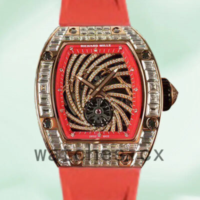 Richard Mille RM51-02 Around 45*37mm Ladies RM51-02-001 Rose Gold-tone Mechanical Replica Watches